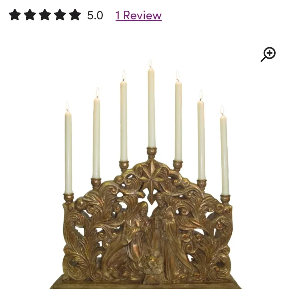 Gold Candlestick - Picture 5 of 10